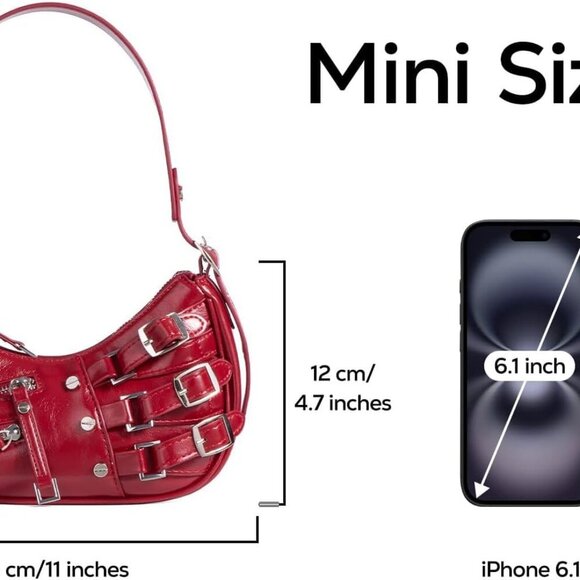 Leather Women's Shoulder Bag Purse Small Crossbody Trendy Casual Stylish - Picture 3 of 8